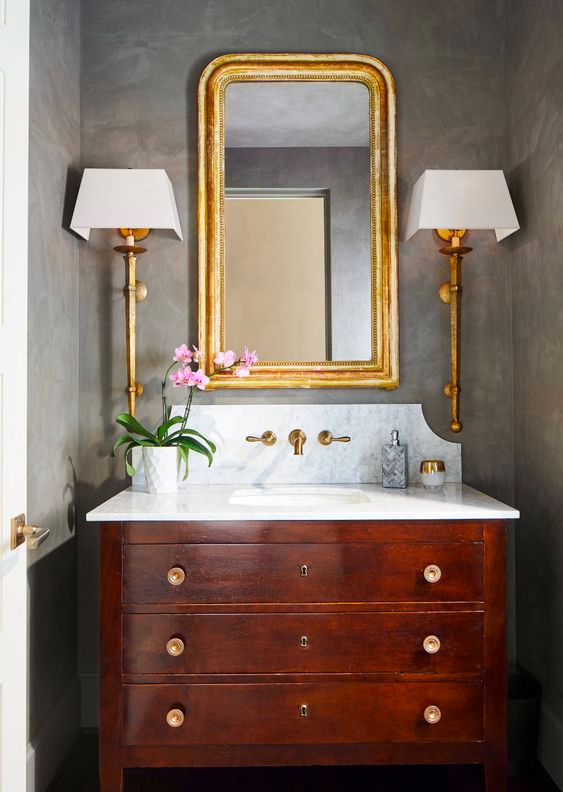 Antique-Style Bathroom Vanity